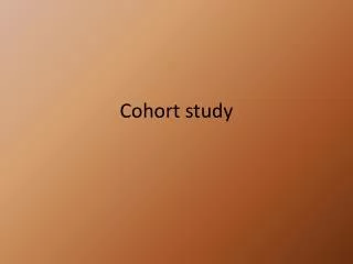 Cohort study