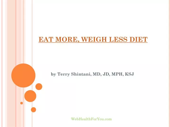 eat more weigh less diet