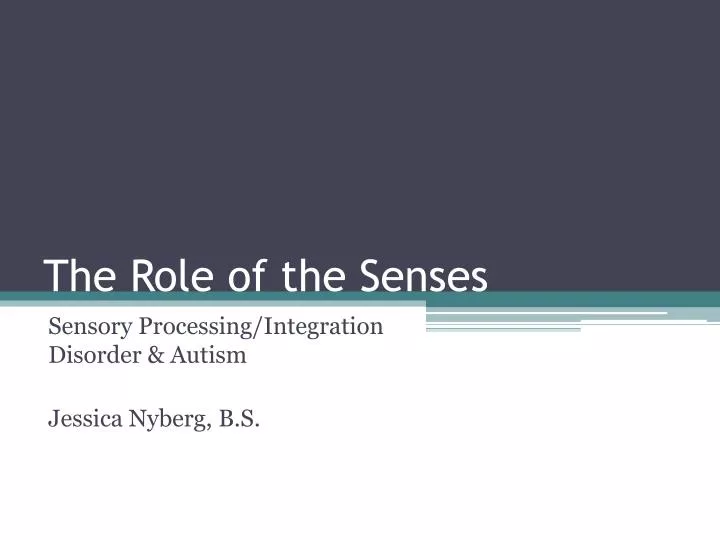 the role of the senses