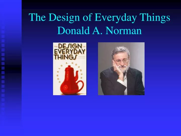 the design of everyday things donald a norman