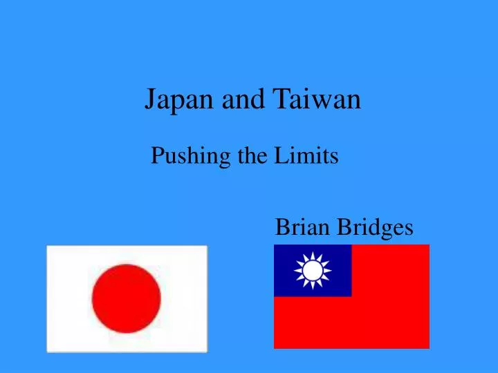 japan and taiwan