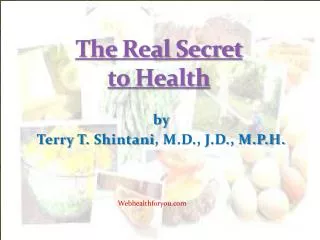 the real secret to health