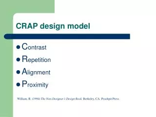 CRAP design model