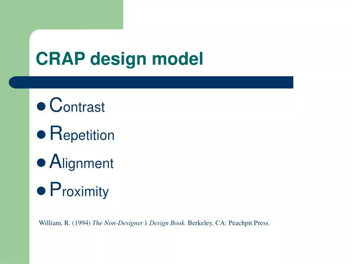 crap design model