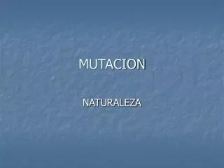 mutacion