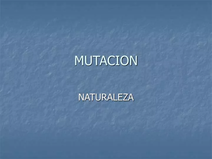 mutacion