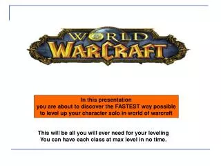 ultimate wow guide