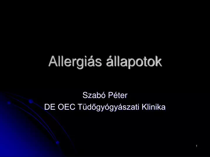allergi s llapotok