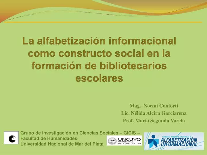 la alfabetizaci n informacional como constructo social en la formaci n de bibliotecarios escolares