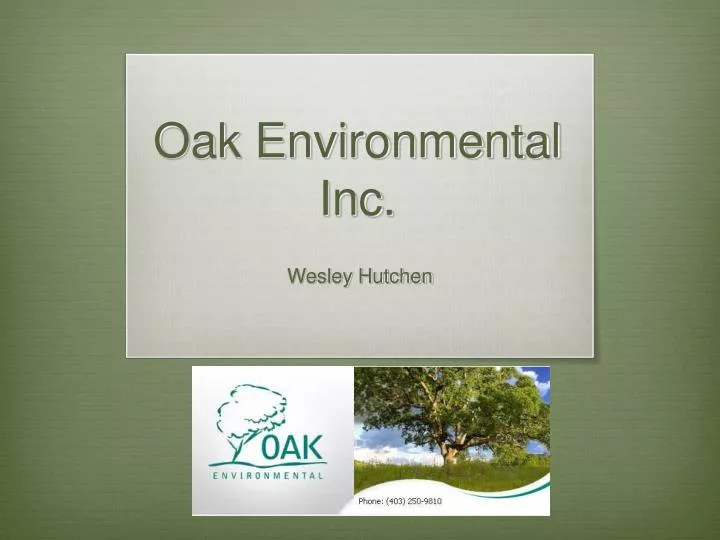 oak environmental inc