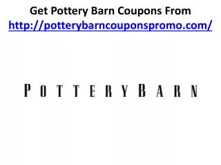 working pottery barn coupons