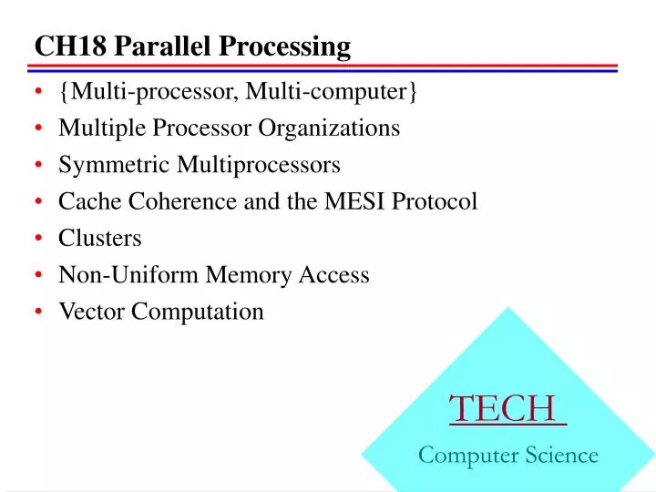ch18 parallel processing