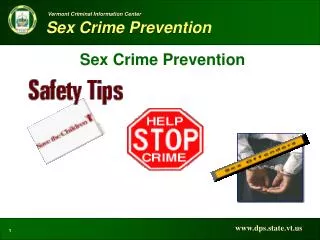 Sex Crime Prevention
