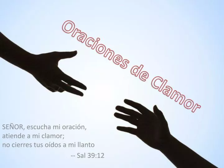 oraciones de clamor