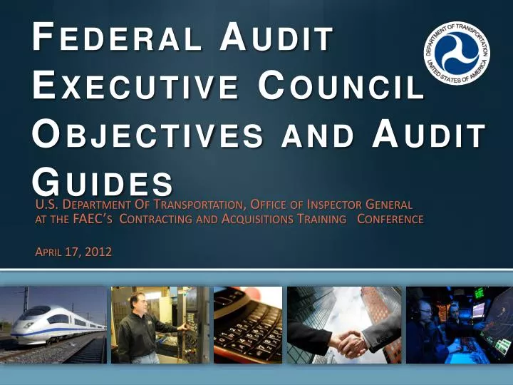 federal audit executive council objectives and audit guides