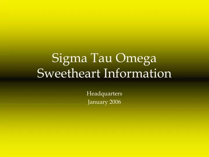 sigma tau omega sweetheart information
