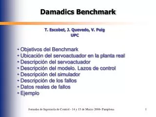 Damadics Benchmark