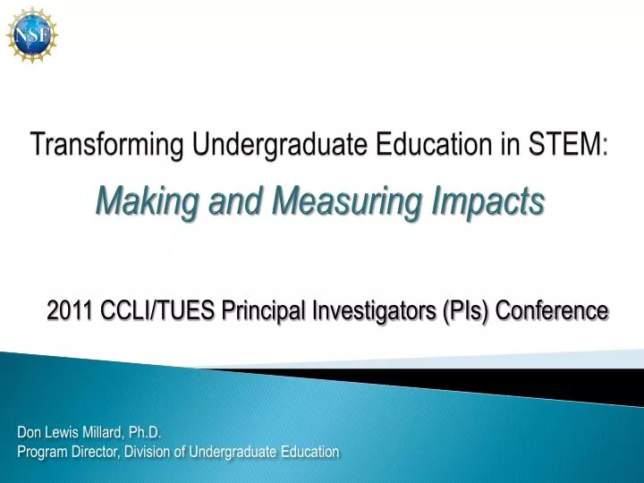 transforming undergraduate education in stem making and measuring impacts