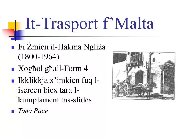 it trasport f malta
