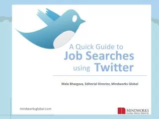 A quick guide to twitter job searches