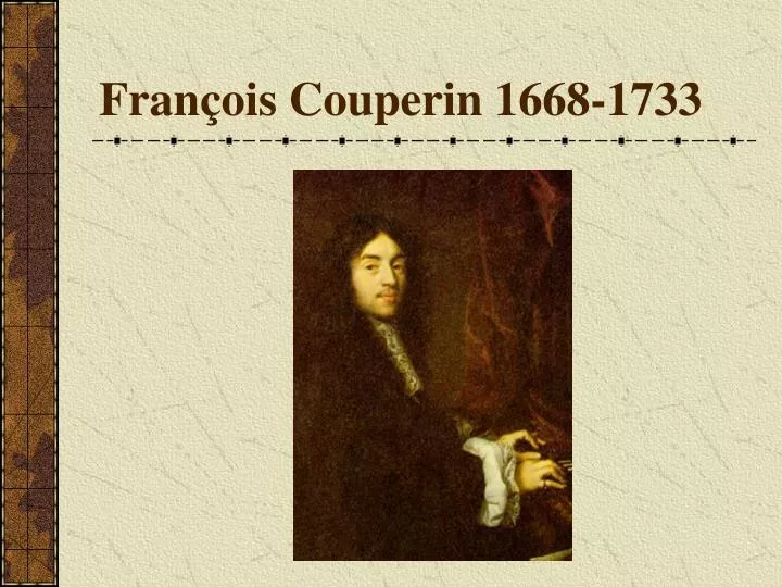 fran ois couperin 1668 1733