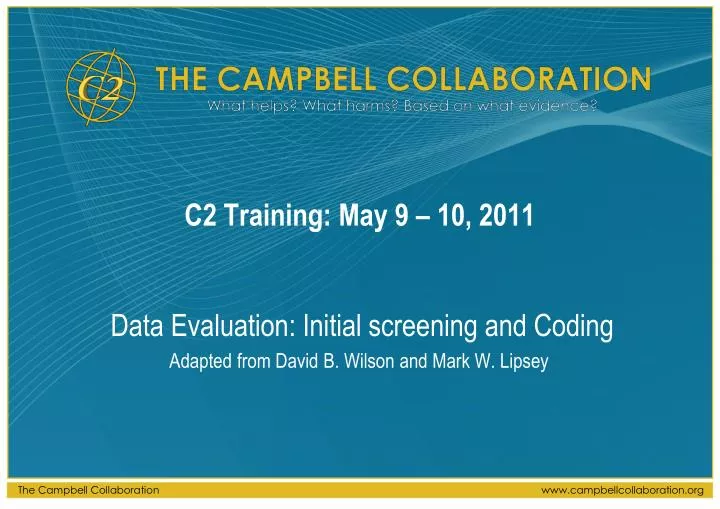 c2 training may 9 10 2011