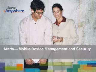 Afaria — Mobile Device Management and Security