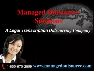 Legal Transcription Services and Outsourcing Company