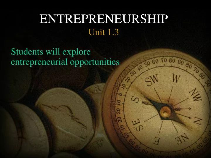 entrepreneurship unit 1 3