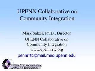 UPENN Collaborative on Community Integration