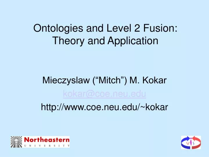 ontologies and level 2 fusion theory and application