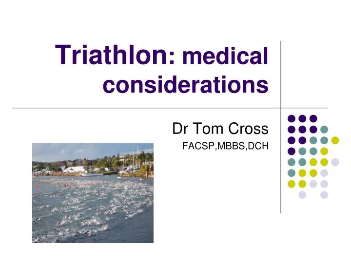 triathlon medical considerations