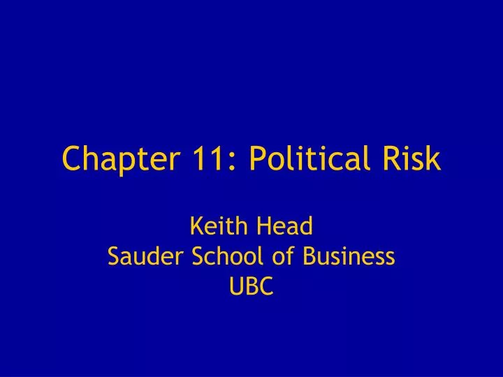 chapter 11 political risk