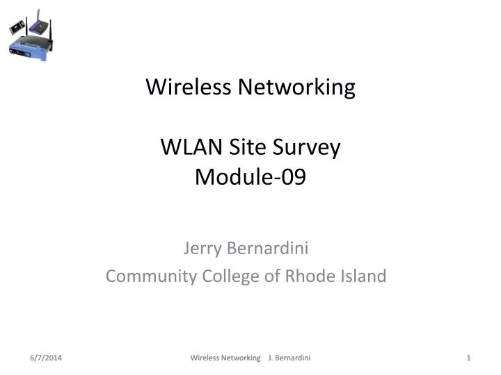 wireless networking wlan site survey module 09