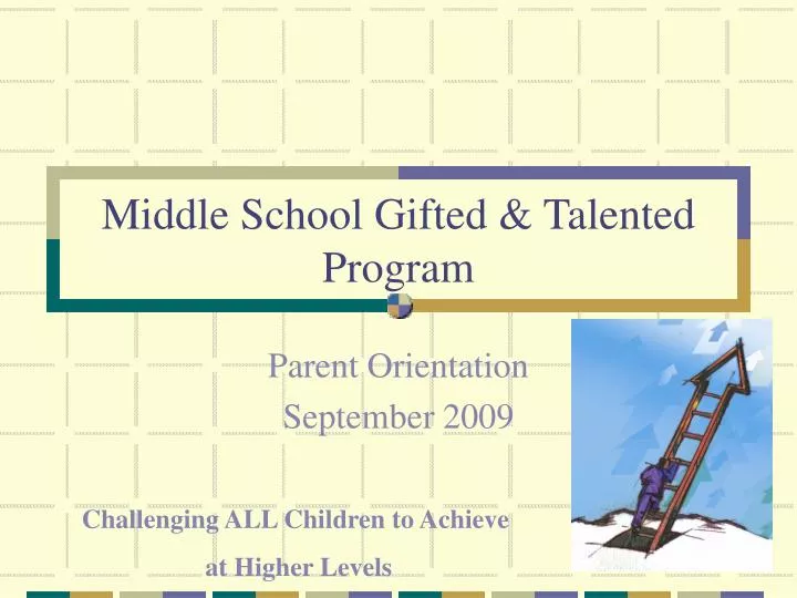 middle school gifted talented program