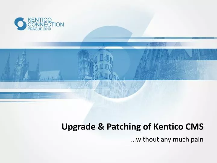 upgrade patching of kentico cms