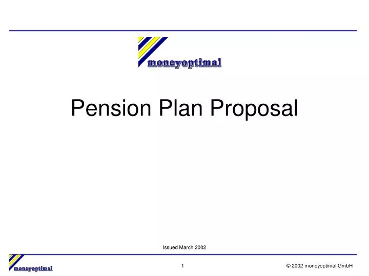 pension plan proposal