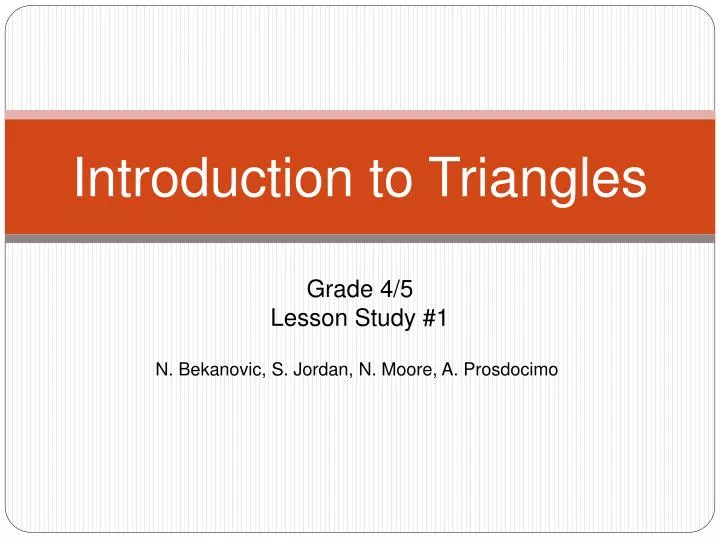 introduction to triangles