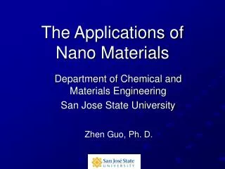 the applications of nano materials