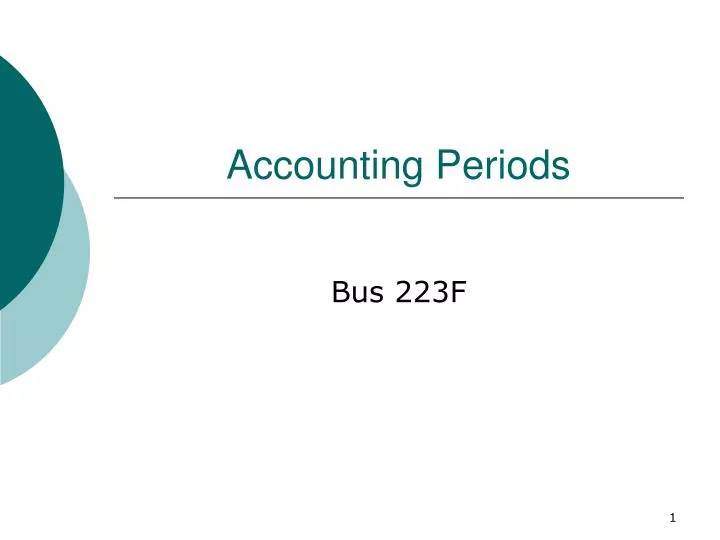 accounting periods