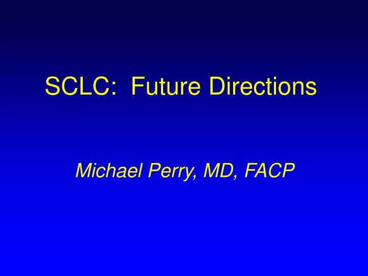 sclc future directions