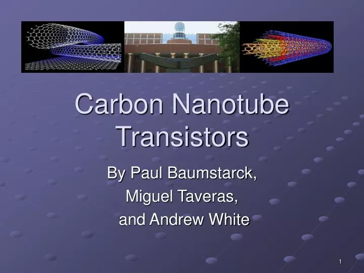 carbon nanotube transistors