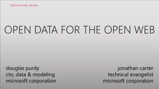 OPEN DATA FOR THE OPEN WEB