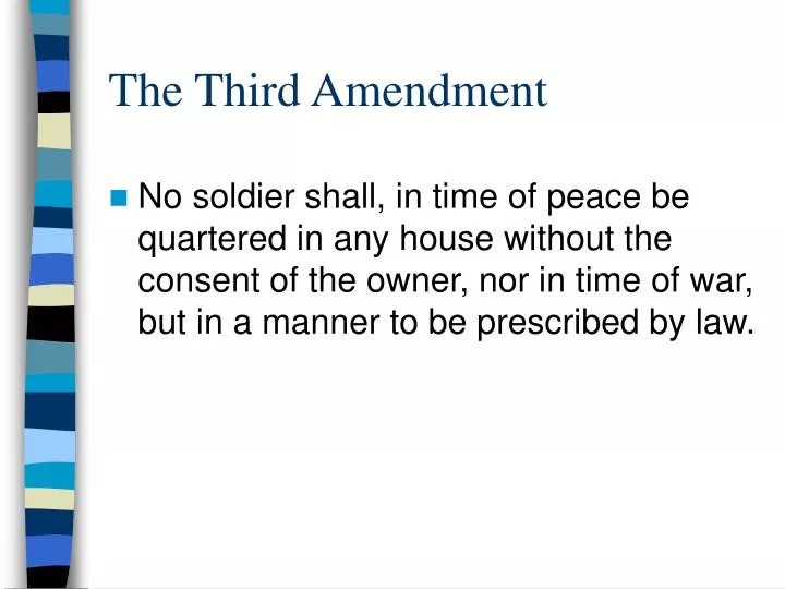 the third amendment