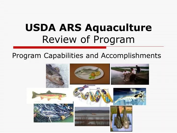 usda ars aquaculture review of program