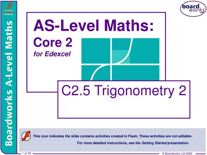 as level maths core 2 for edexcel