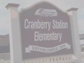 PBIS: Cranberry Station Elementary School