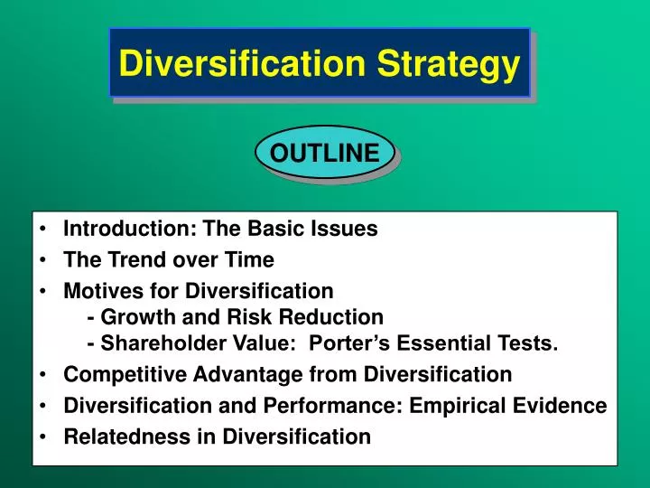 diversification strategy