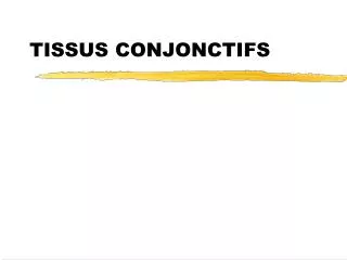 tissus conjonctifs