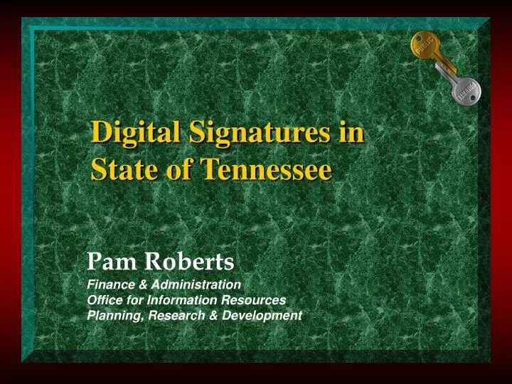 digital signatures in state of tennessee